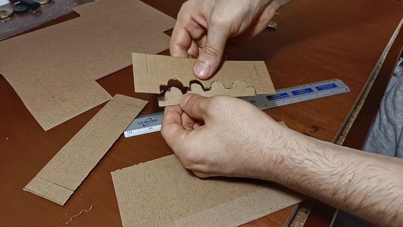 Cutting the test tube holder