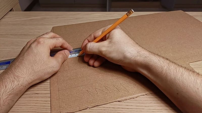 Drawing the test tube holder