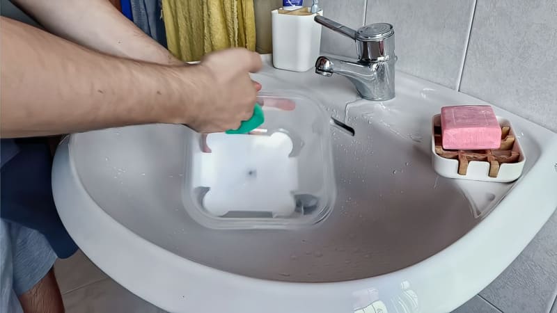 Tutorial sul setup di tubs e provette - pulizia del contenitore